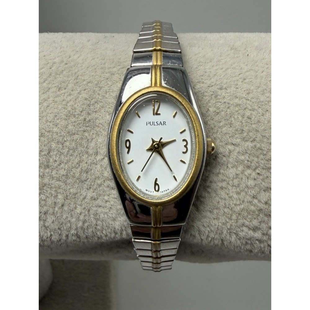 Pulsar 1N01-X057 New Battery Ladies Watch 17MM 5.75" Stretch Band
